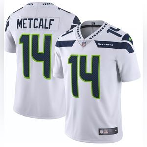 DK Metcalf Seattle Seahawks Wolf Gray Football Jersey Nike NFL Men’s Sz 3XL NEW
